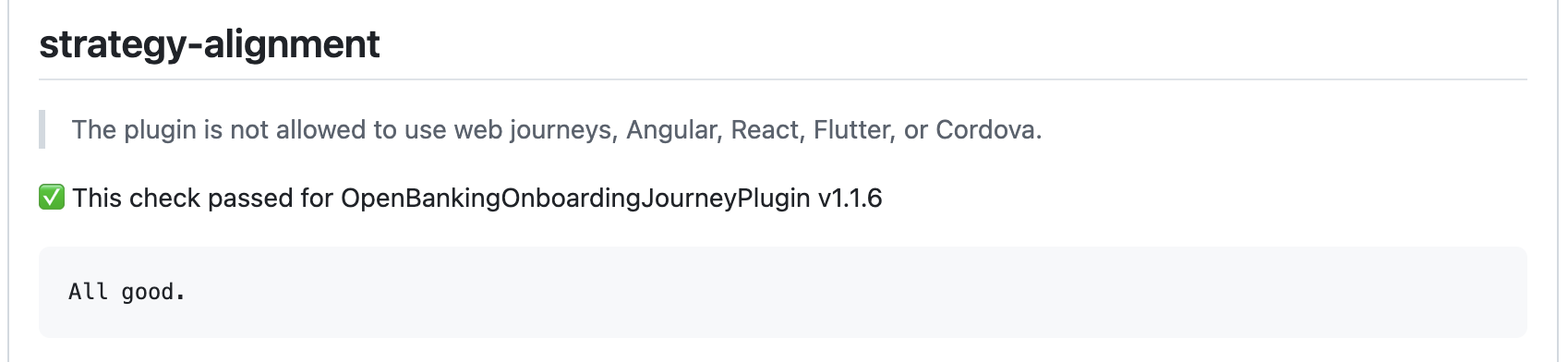 strategy alignment check